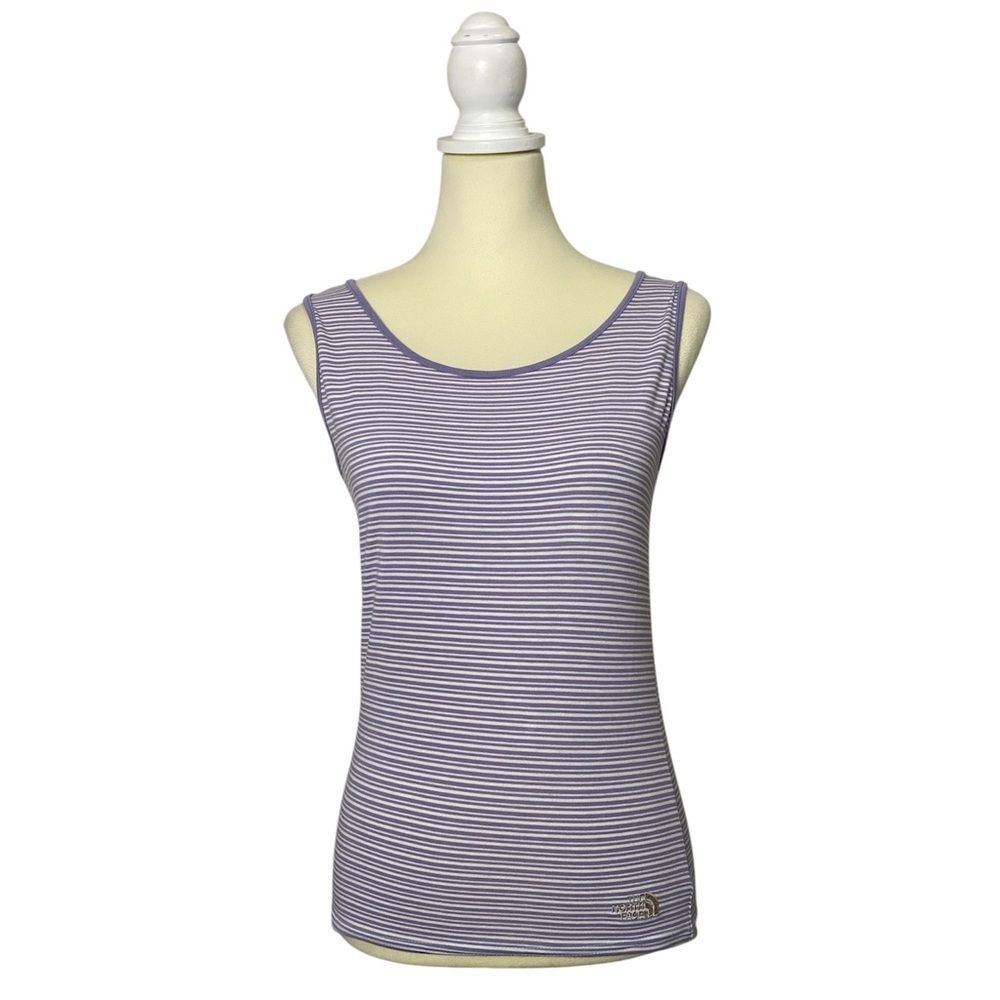 The North Face Purple Striped Tank Top Women's Size Medium